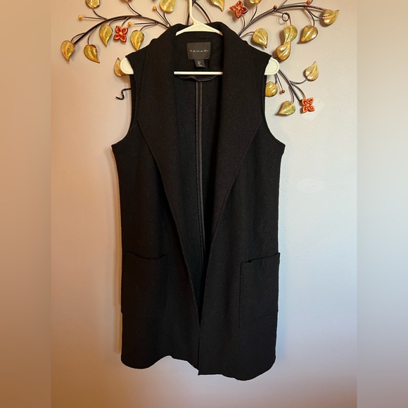 Tahari Jackets & Blazers - 100% wool dressy vest. Long. Warm. New
